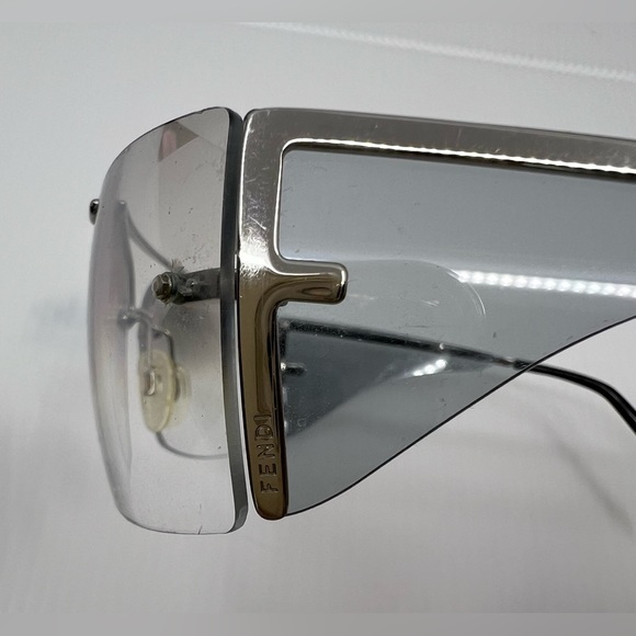 Fendi FS261 Silvercloud Frameless F-Motif Sunglasses - Picture 5 of 11